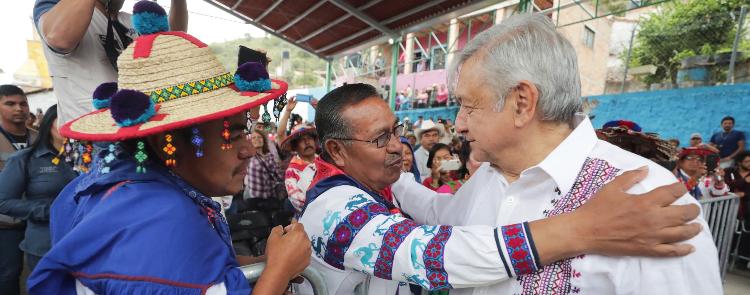 El presidente México durante el Diálogo con el Pueblo Wixárika, este fin de semana • Foto: Presidencia/Cuartoscuro