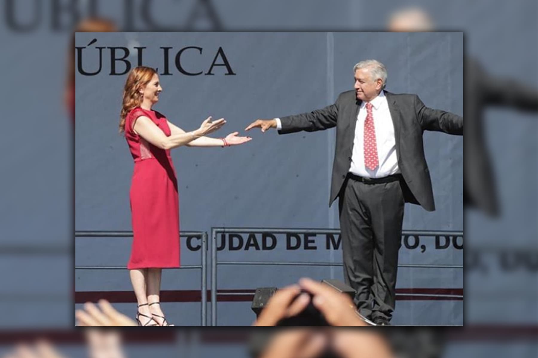La pareja presidencial: Beatriz Gutiérrez y López Obrador. Foto: Instagram