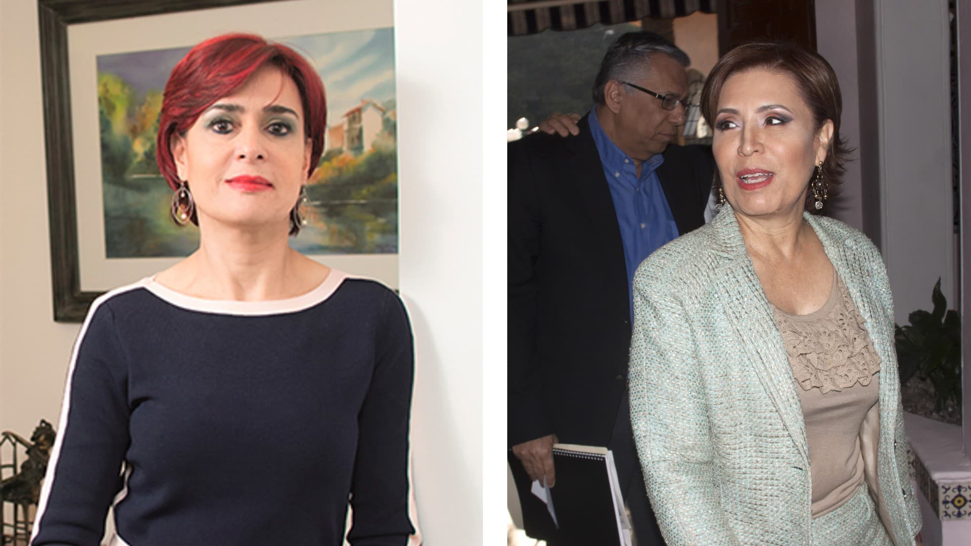 La exdirectora General de Asuntos Forenses de la ASF, Muna Dora Buchahin y Rosario Robles, ex titular de Sedesol y Sedatu. Foto: especial