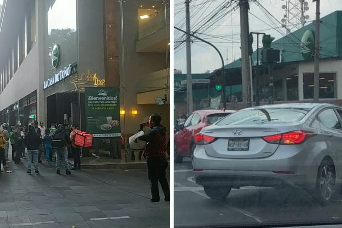 Y la sana distancia? Personas se aglomeran para comprar pozole en la CDMX |  La Octava