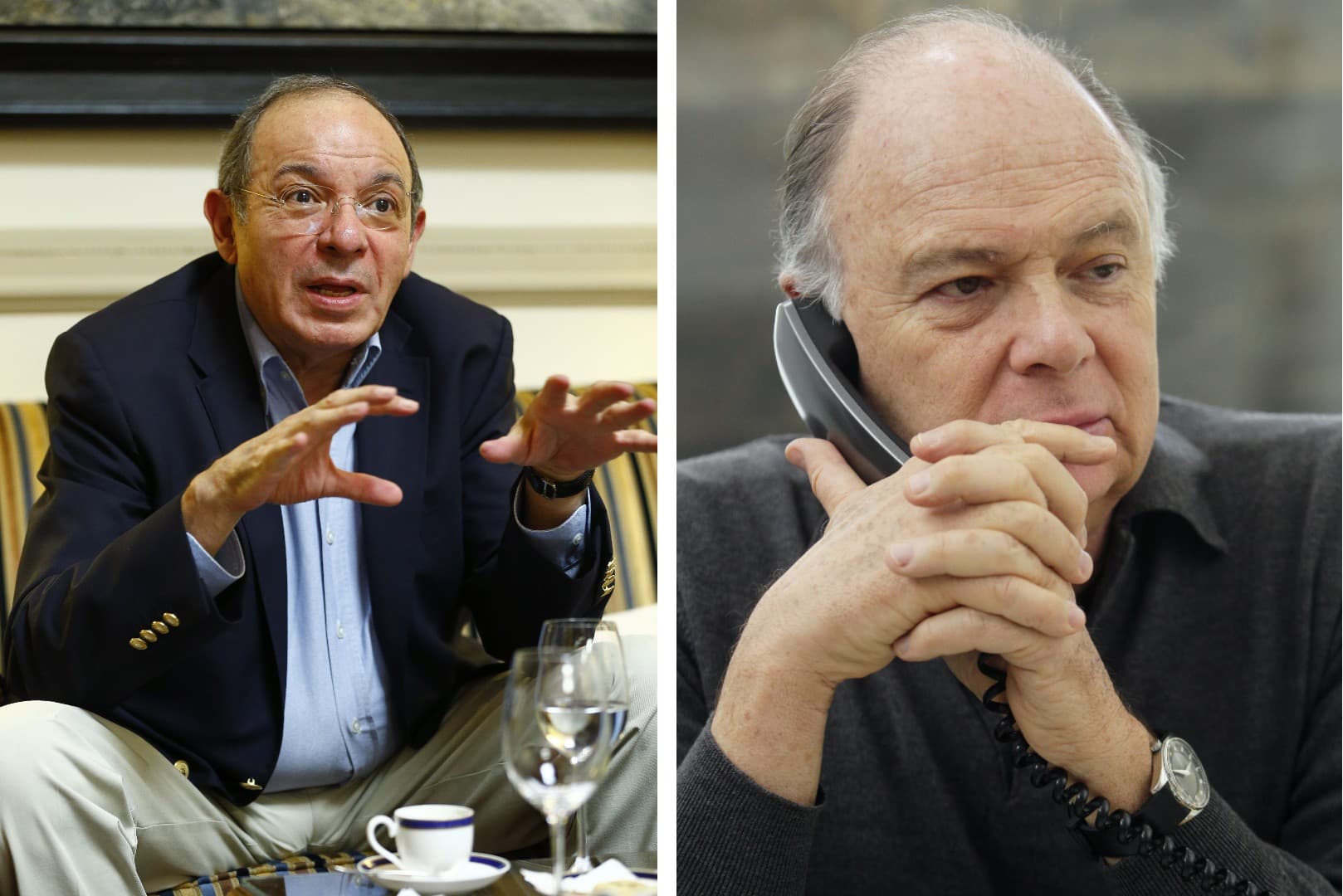 El periodista Héctor Aguilar Camín y el historiador Enrique Krauze. Foto: especial