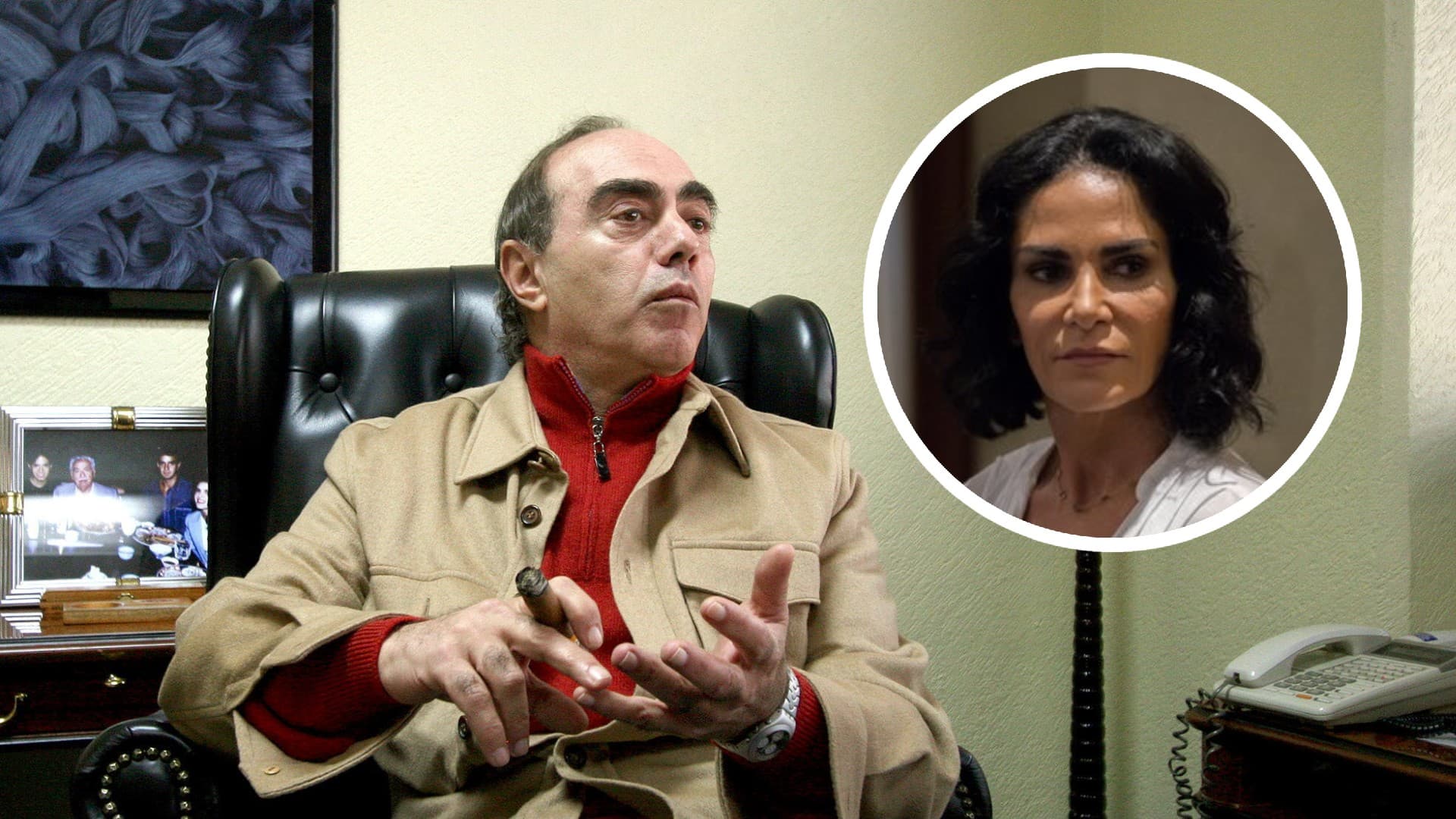 El empresario Kamel Nacif y la periodista Lydia Cacho. Foto: especial