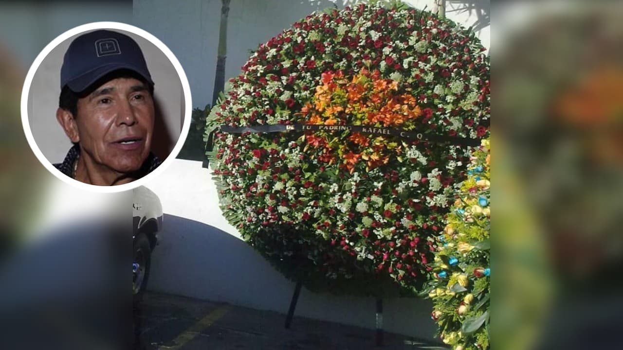 Caro Quintero envía corona de flores a ‘El Azul’ por muerte de su hijo