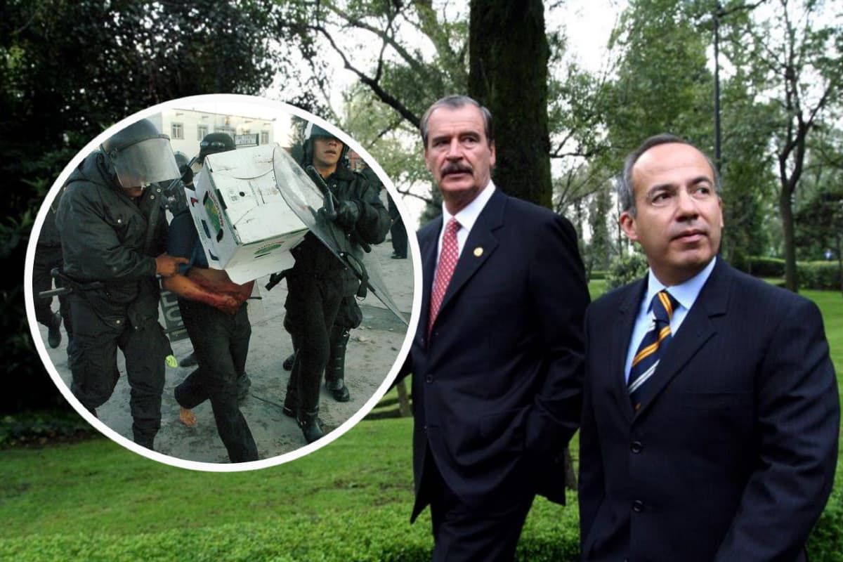 Vicente Fox y Felipe Calderón Atenco