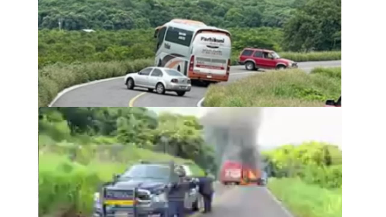 Bloquean sujetos armados la carretera Cuatro Caminos-Uruapan