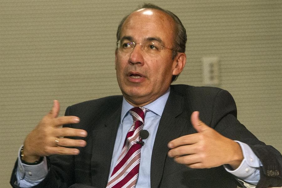 El expresidente Felipe Calderón Pegasus