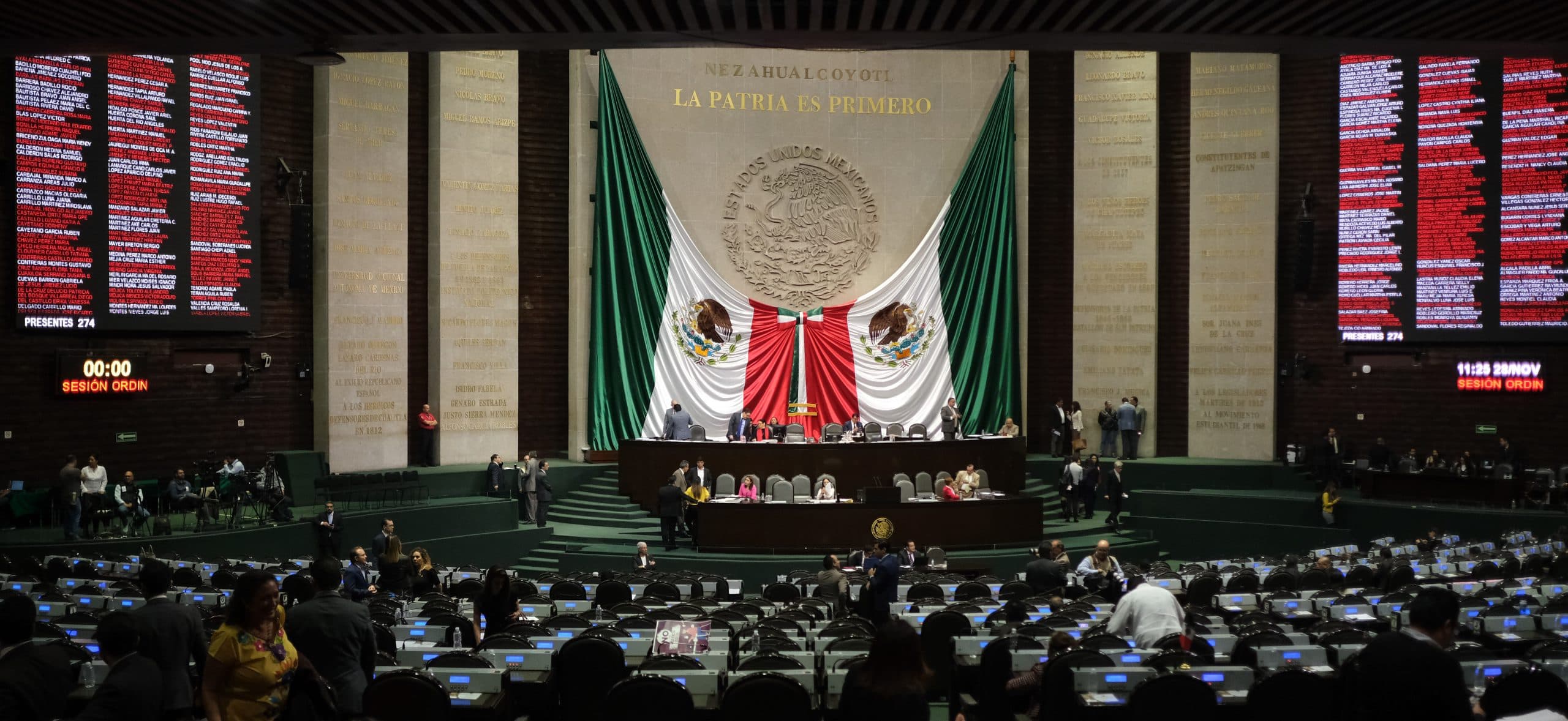 La Cámara de Diputados, durante la sesión ordinaria de hoy, en la que la Mesa Directiva hizo la declaratoria de constitucionalidad de las reformas • Foto: Graciela López/Cuartoscuro