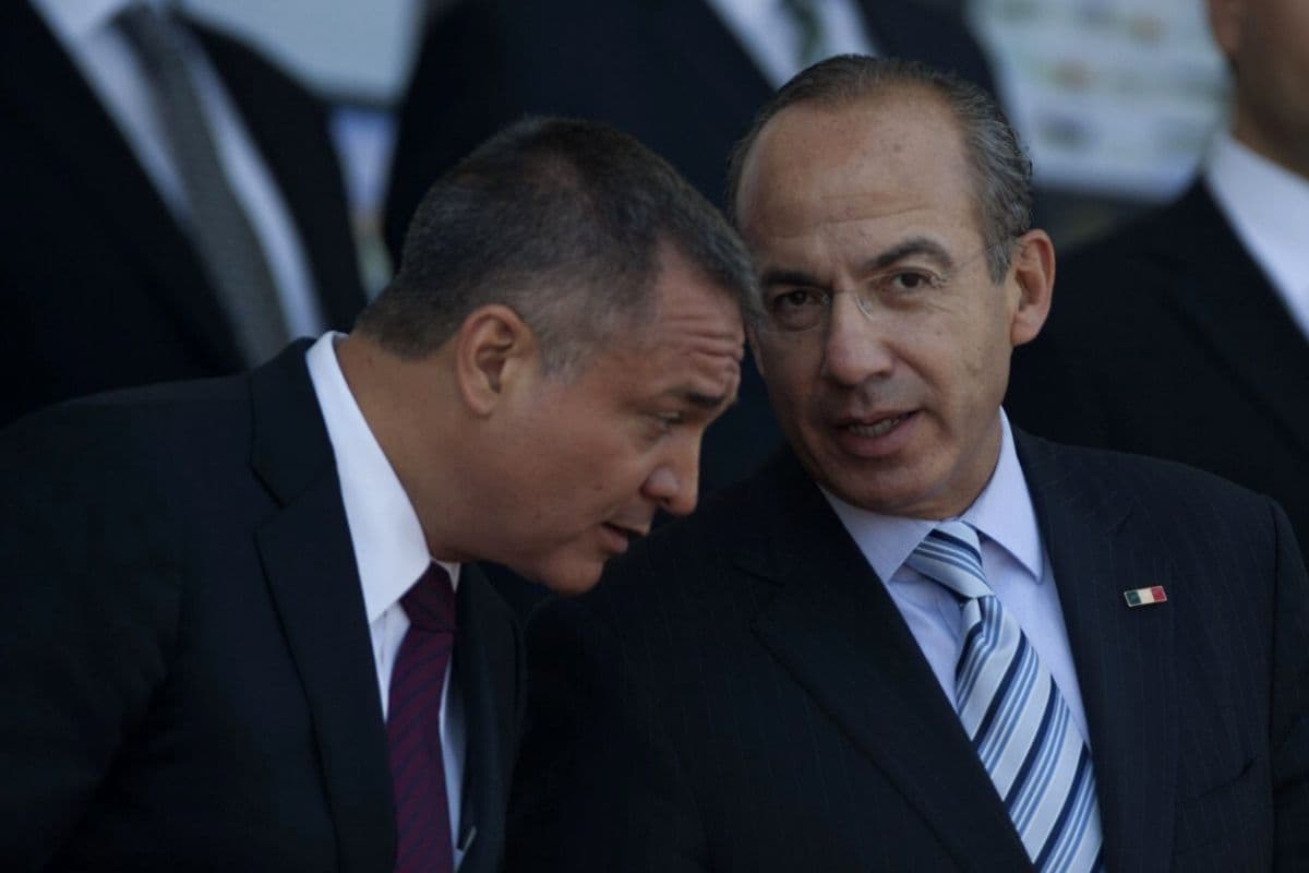 Genaro García Luna y Felipe Calderón. EFE