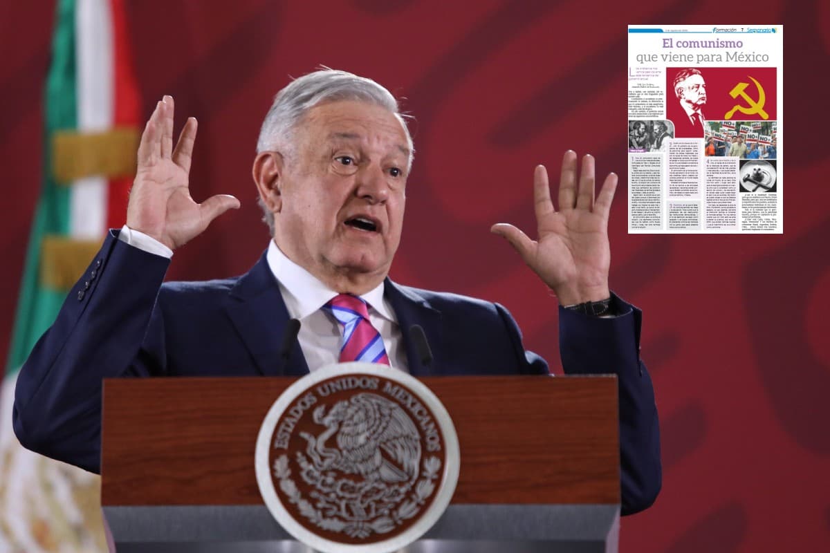 El presidente Andrés Manuel López Obrador y el texto del cardenal  Juan Sandoval Íñiguez. Foto: Especial