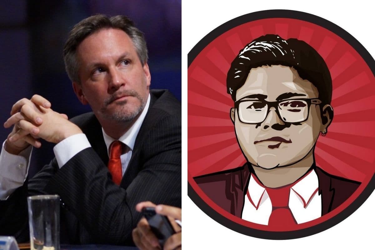 (i) John Ackerman. Foto: @JohnMAckerman. (d) Gibrán Ramírez. Foto: Facebook. @gibranramirezr.