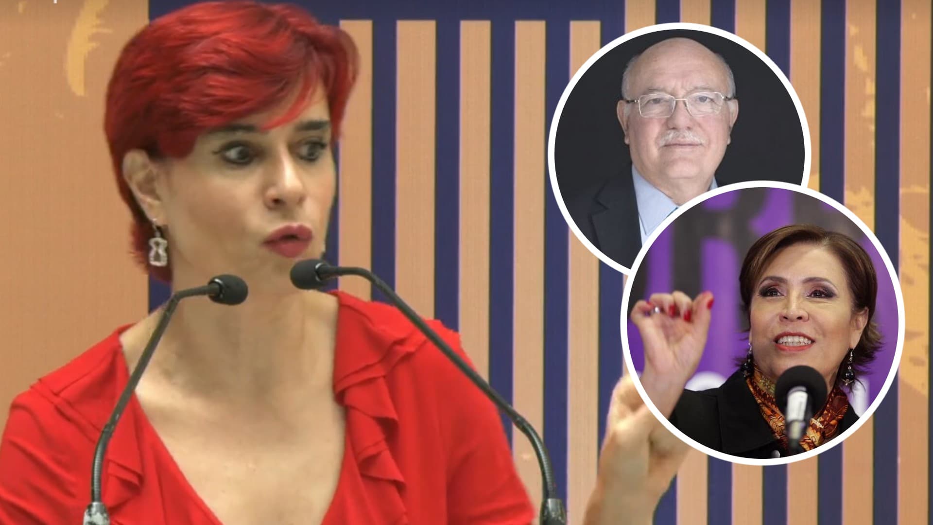 Muna Dora Buchahin, exfuncionaria de la ASF; David Colmenares, titular de la ASF, y Rosario Robles, encarcelada por la Estafa Maestra. Foto: especial