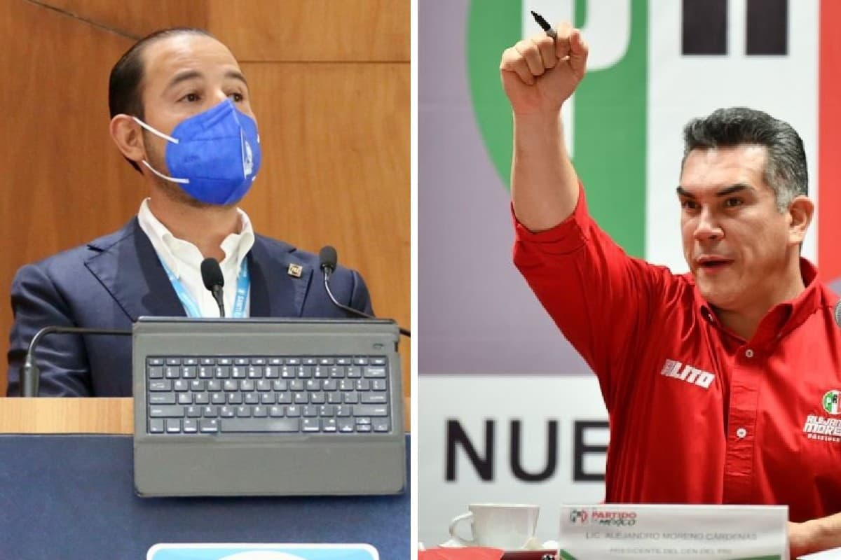Los líderes del PAN y el PRI, Marko Cortés y Alejandro Moreno, respectivamente. Foto: especial