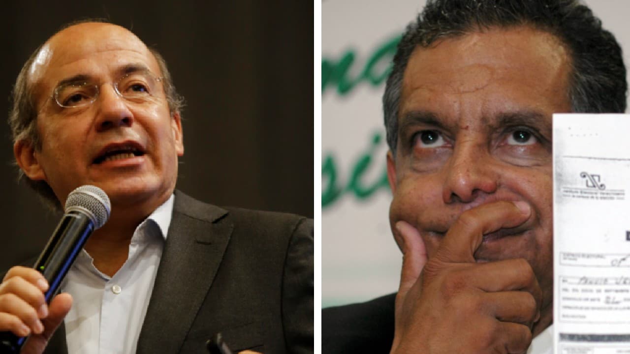 Felipe Calderón y Fidel Herrera