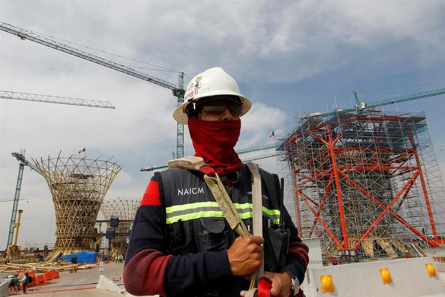 obras del nuevo Aeropuerto de Texcoco