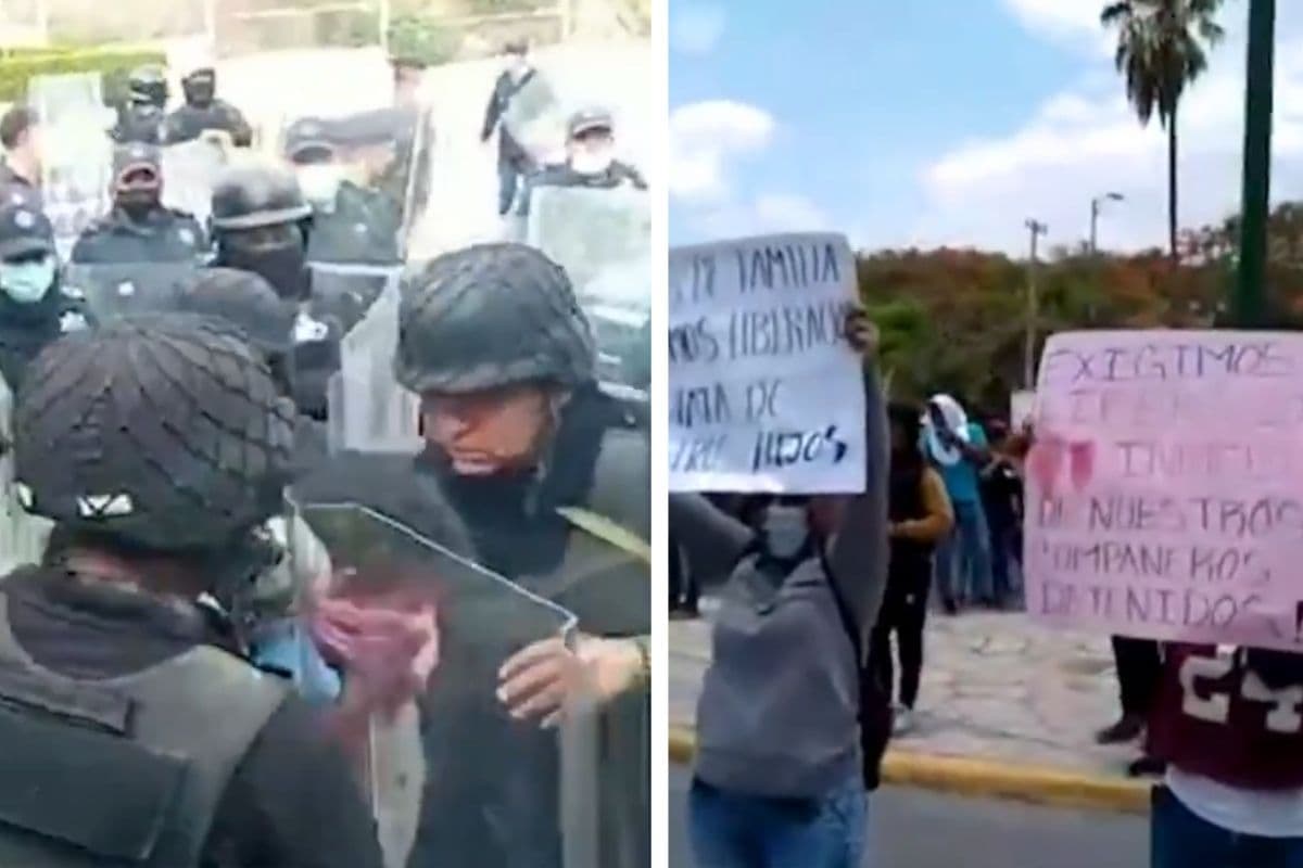 95 normalistas detenidos