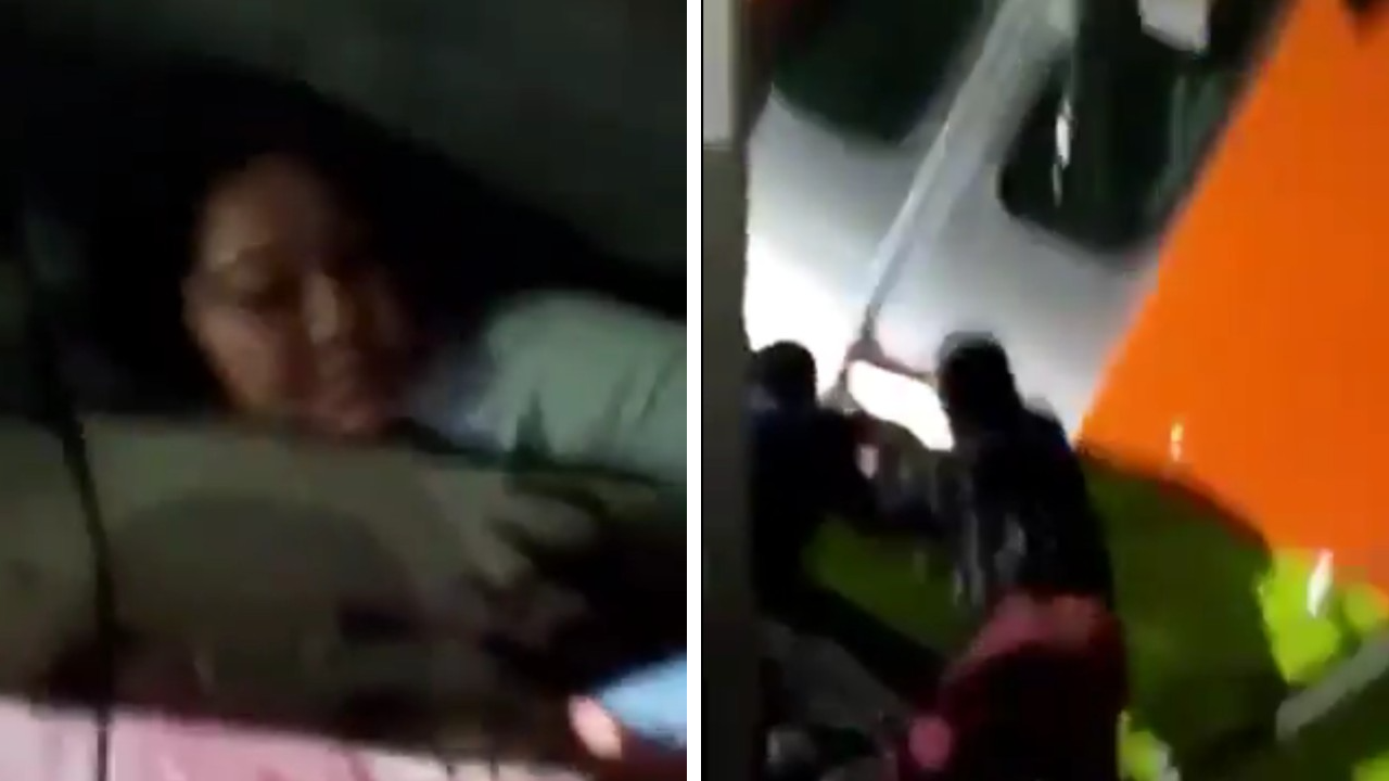 VIDEO: Vecinos hallan a viva a señora entre los escombros de Línea 12 del Metro