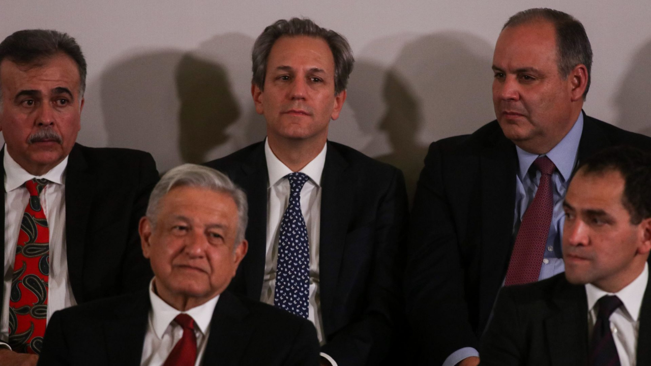 Gustavo de Hoyos y AMLO