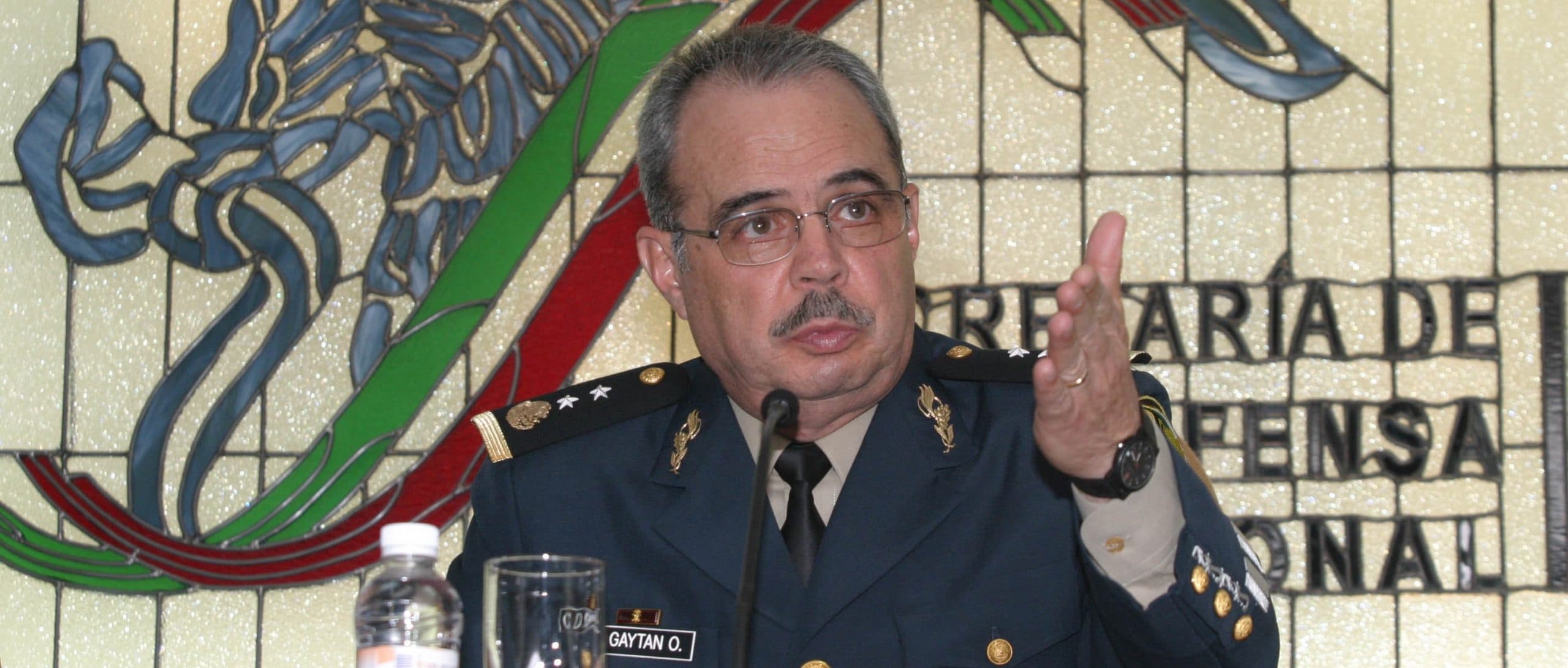 El general Carlos Gaytán Ochoa, cuando fungía como parte del Estado Mayor, en el sexenio de Felipe Calderón. FOTO: Archivo/Cuartoscuro.