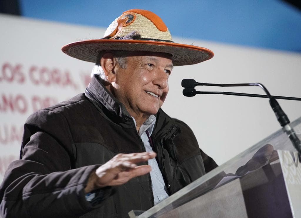 El presidente Andrés Manuel López Obrador estuvo este fin de semana de gira por Nayarit • Foto: Presidencia