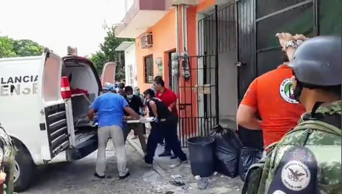 Los cuerpos fueron localizados en una casa de la colonia Luis Gómez Cepeda • Foto: Twitter @RubénFigueroaDH