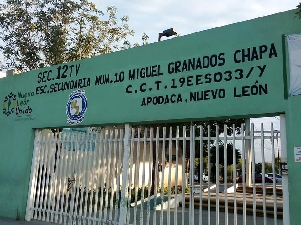 Escuela Secundaria 12 Miguel Granados Chapa en Apodaca, NL.
