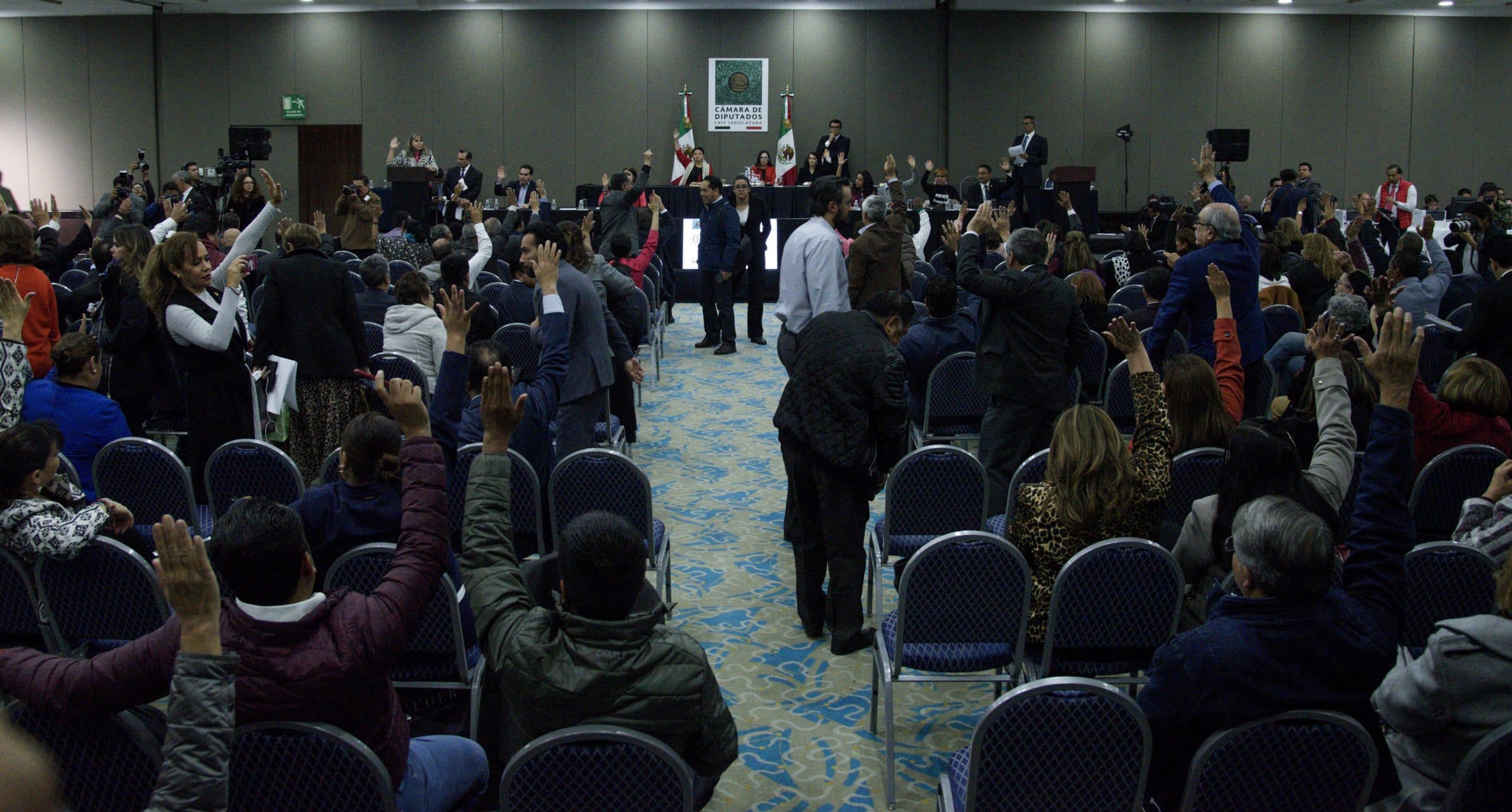Por primera vez en la historia, la Cámara de Diputados aprobó un presupuesto de Egresos de la Federación en una sede alterna • Foto: Mario Jasso/Cuartoscuro
