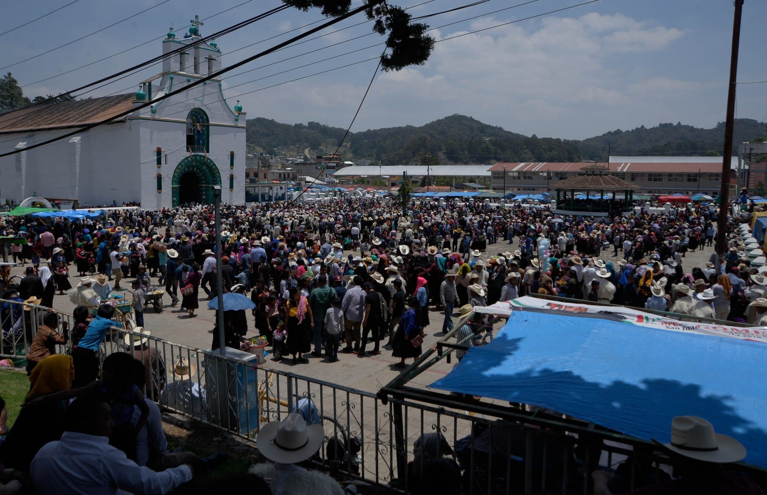 Procesión de Viernes Santo en San Cristóbal de las Casas, Chiapas. Foto: EFE