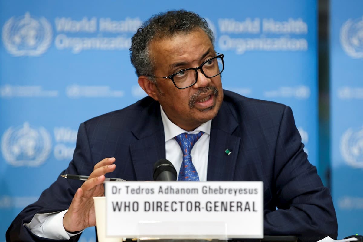 Director general de la Organización Mundial de la Salud, Tedros Adhanom Ghebreyesus. Foto: EFE