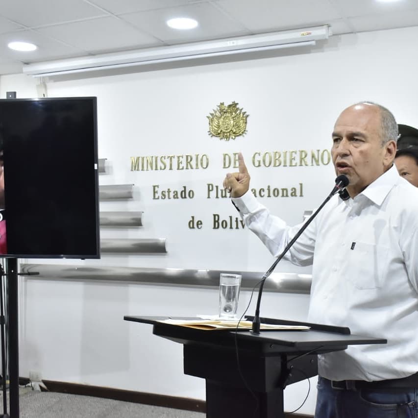 El ministro de Gobierno de Jeanine Áñez anunció que  Foto: Diario EL DEBER/Facebook