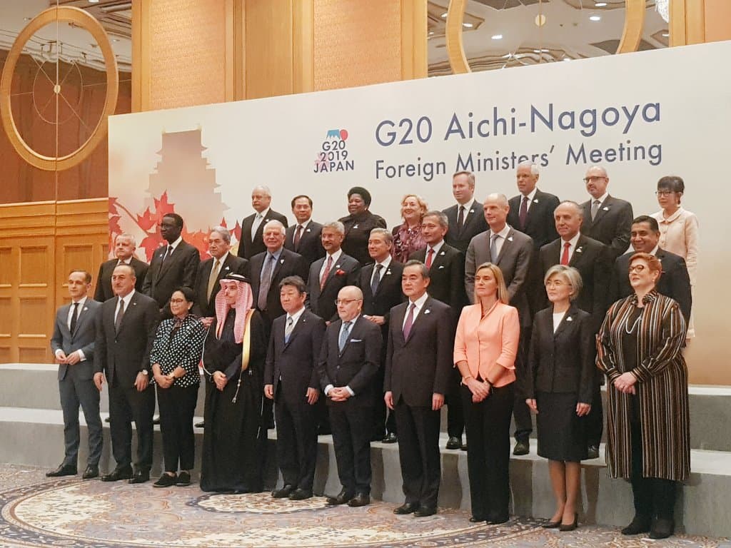 La reunión de ministros de Relaciones Exteriores del Grupo de los 20 fue celebrada en la ciudad japonesa de Nagoya • Foto: @JosepBorrellF
