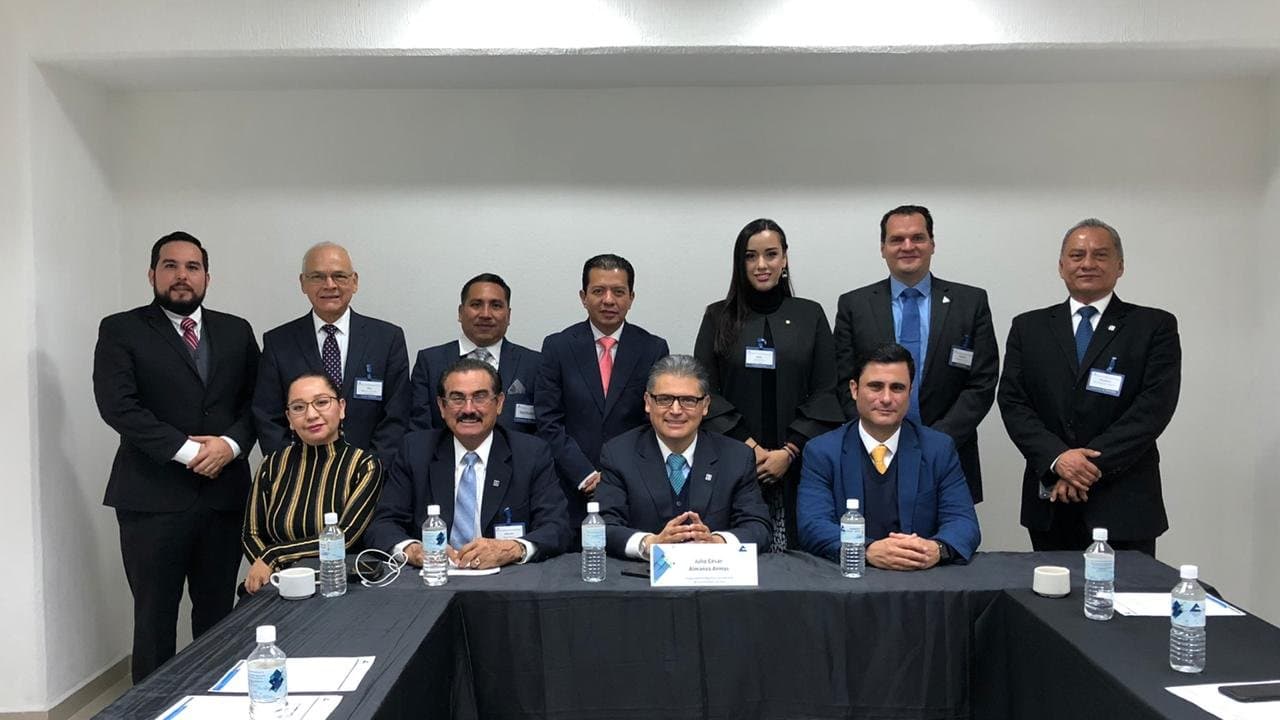Reunión regional noreste de la Cámara de Comercio, encabezada por Julio Almanza Armas. Foto: Tomada de la cuenta de Twitter @Concanaco