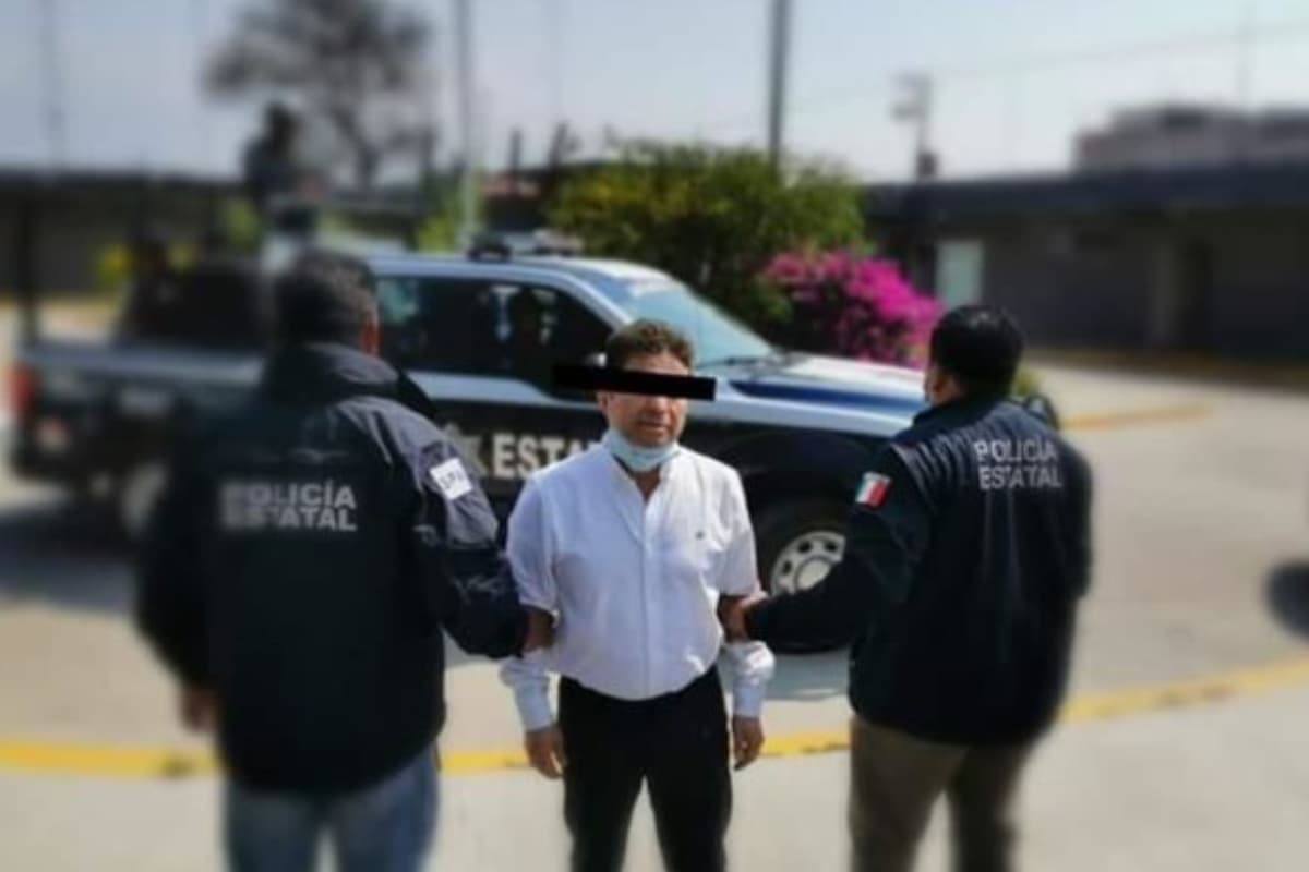 Juan Vera Carrizal detenido. Foto: Twitter @SSP_GobOax