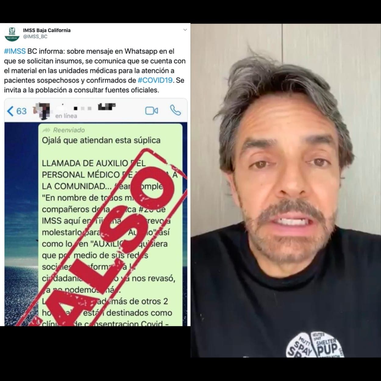 Eugenio Derbez entró en polémica por criticar al IMSS