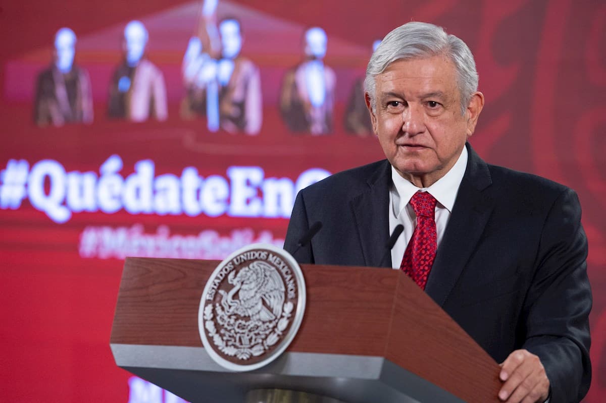 El presidente Andrés Manuel López Obrador en conferencia de prensa. Foto: EFE