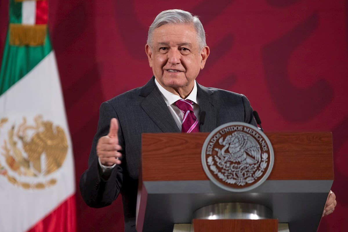 Presidente Andrés Manuel López Obrador en Palacio Nacional. Foto: EFE.