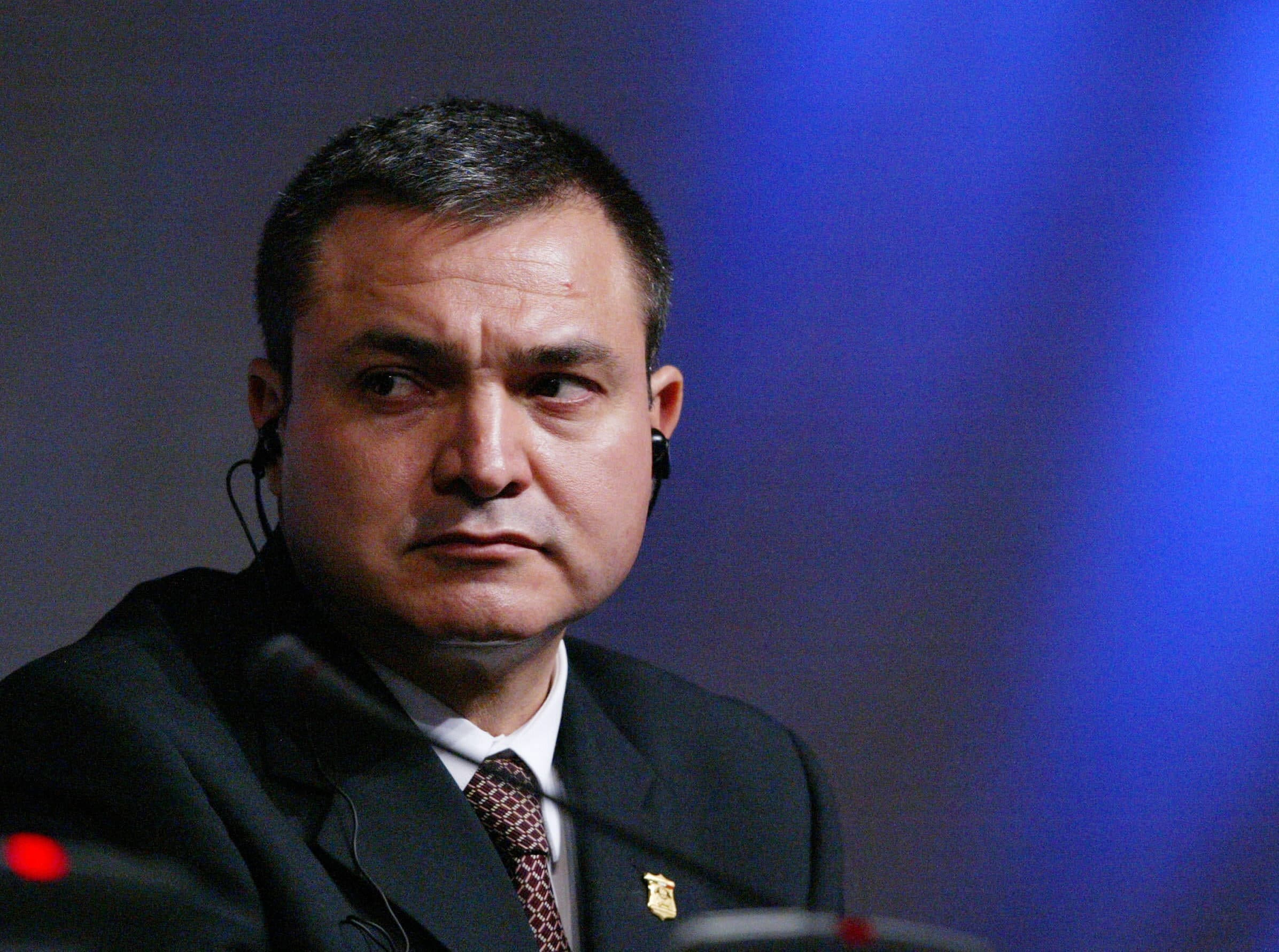 Genaro García Luna como titular de la Agencia Federal de Investigaciones (AFI). Foto: EFE.