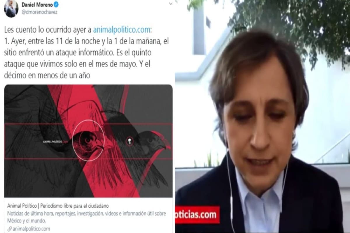 Publicación en Twitter de Animal Político y la periodista Carmen Aristegui. Foto: Especial