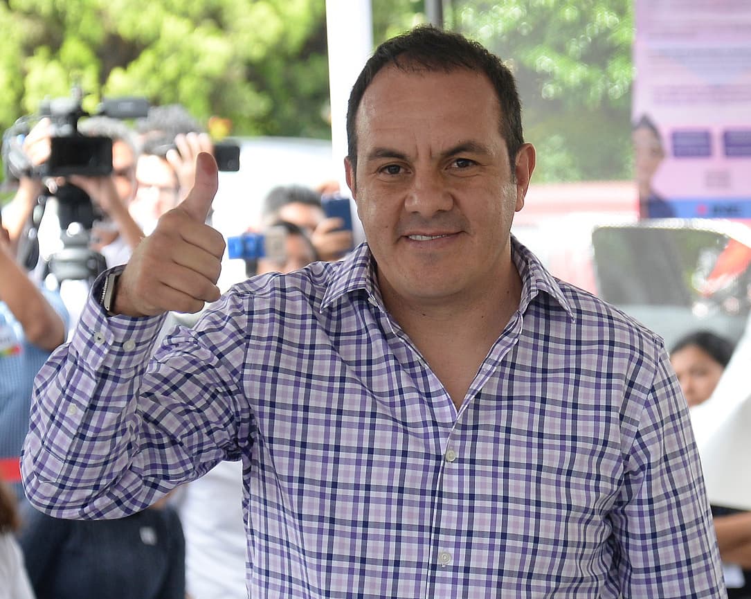 El exjugador de fútbol y gobernador de Morelos, Cuauhtémoc Blanco. Foto: EFE.