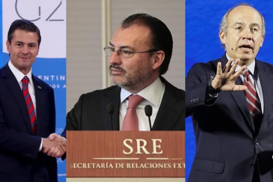 Enrique Peña Nieto, Luis Videgaray y Felipe Calderón. Foto: Especial