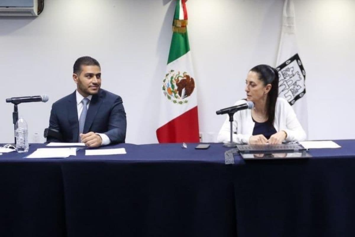 Omar García Harfuch, secretario de Seguridad Ciudadana, y Claudia Sheinbaum, Jefa del Gobierno de la CDMX. Foto: TW @Claudiashein