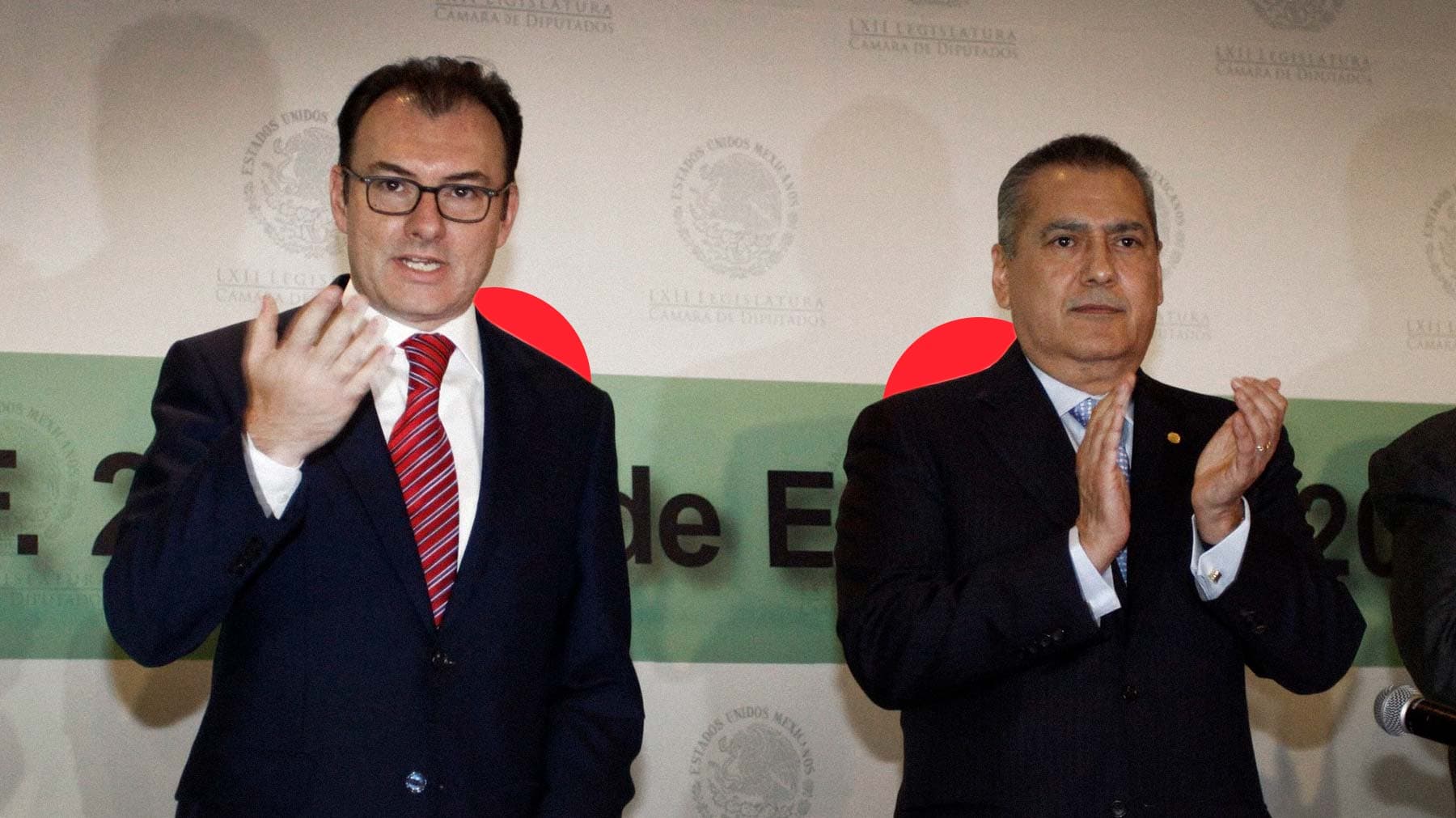El exsecretario de Hacienda, Luis Videgaray, y el exlíder Nacional del PRI, Manlio Fabio Beltrones. Foto: Cuartoscuro