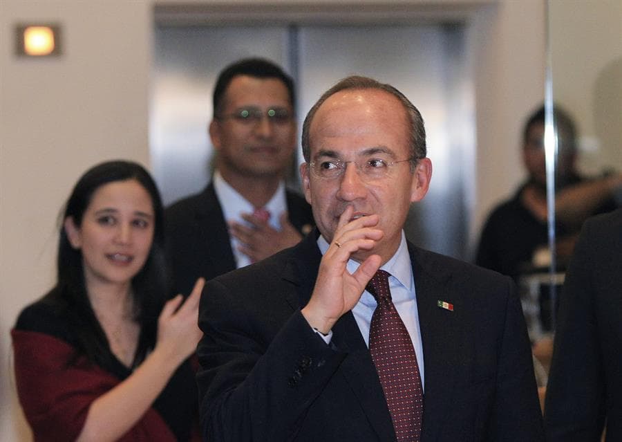 El expresidente de Felipe Calderón. Foto: EFE.