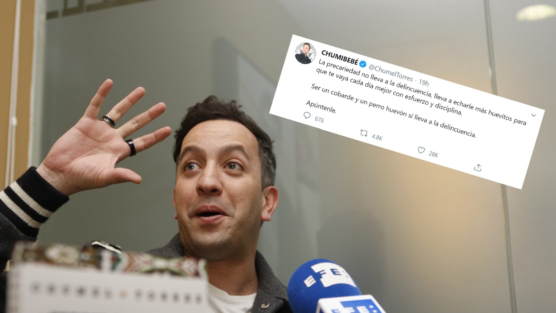 Chumel Torres, comediante. Foto: especial