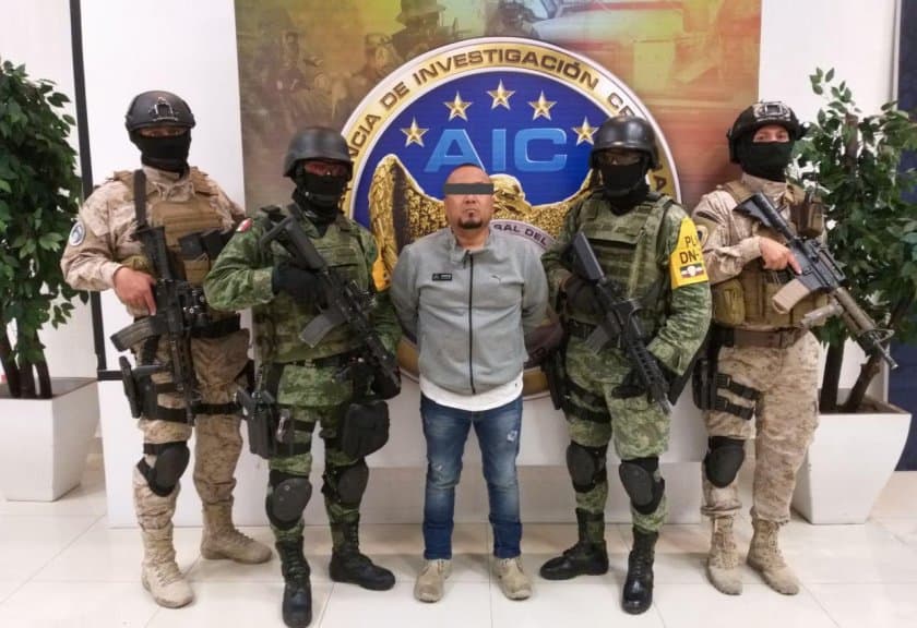 José Antonio Yépez Ortiz, alias ‘El Marro’, líder del Cártel de Santa Rosa de Lima detenido en Guanajuato. Foto: TW @diegosinhue