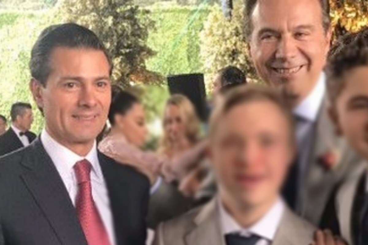 El expresidente Enrique Peña Nieto junto a Juan Collado (d). Foto: Twitter @letyca79