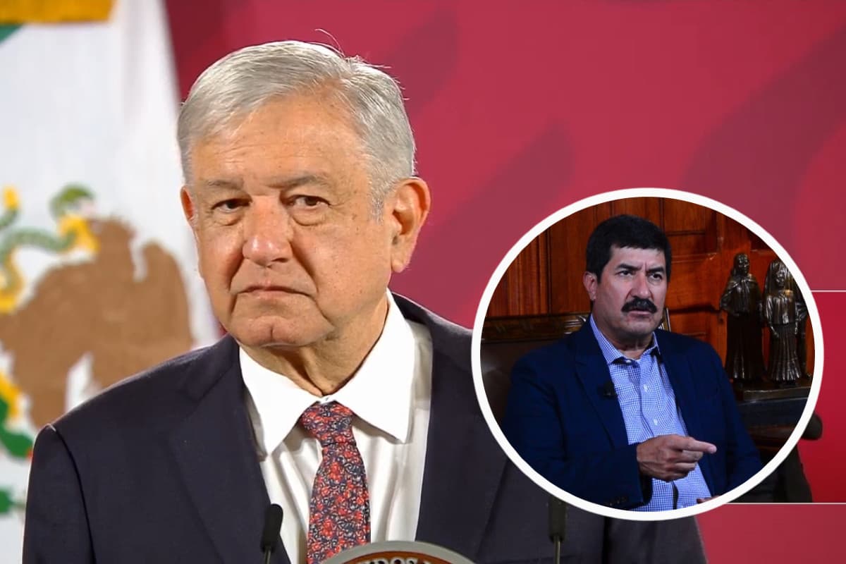 (i) El presidente Andrés Manuel López Obrador. (d) Javier Corral, gobernador de Chihuahua. Foto: Especial.