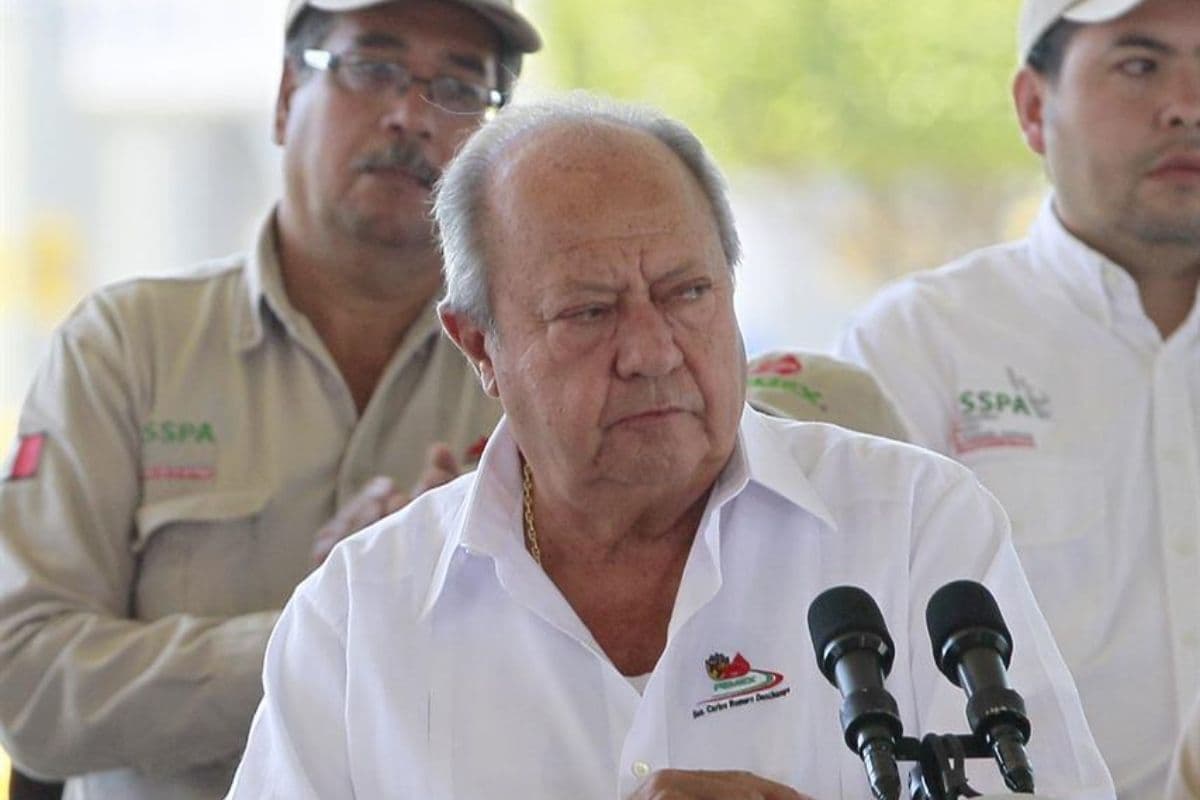 Secretario general del sindicato de trabajadores petroleros de México, Carlos Romero Deschamps, en 2014. Foto: EFE.