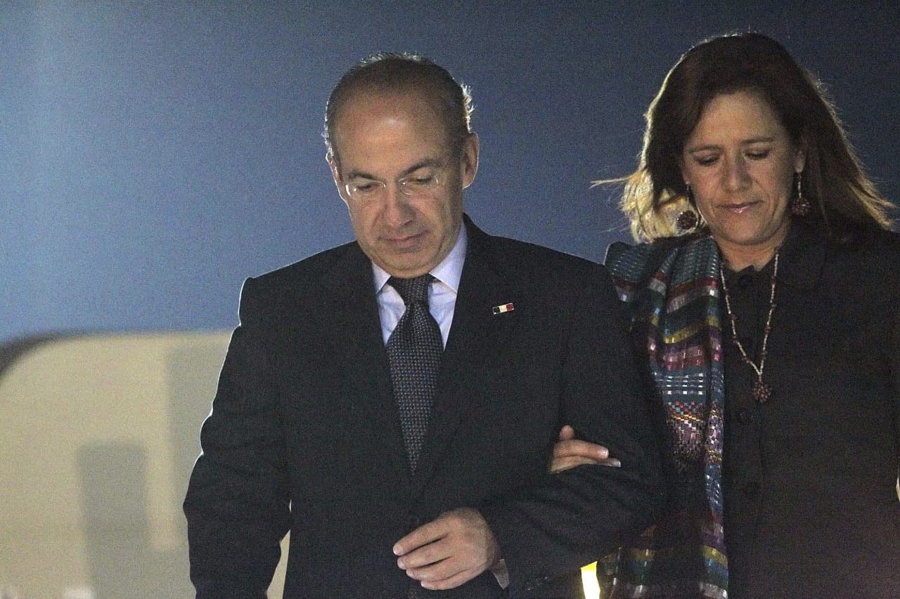 La excandidata Presidencial Margarita Zavala y su esposo Felipe Calderón, expresidente de México. Foto: EFE