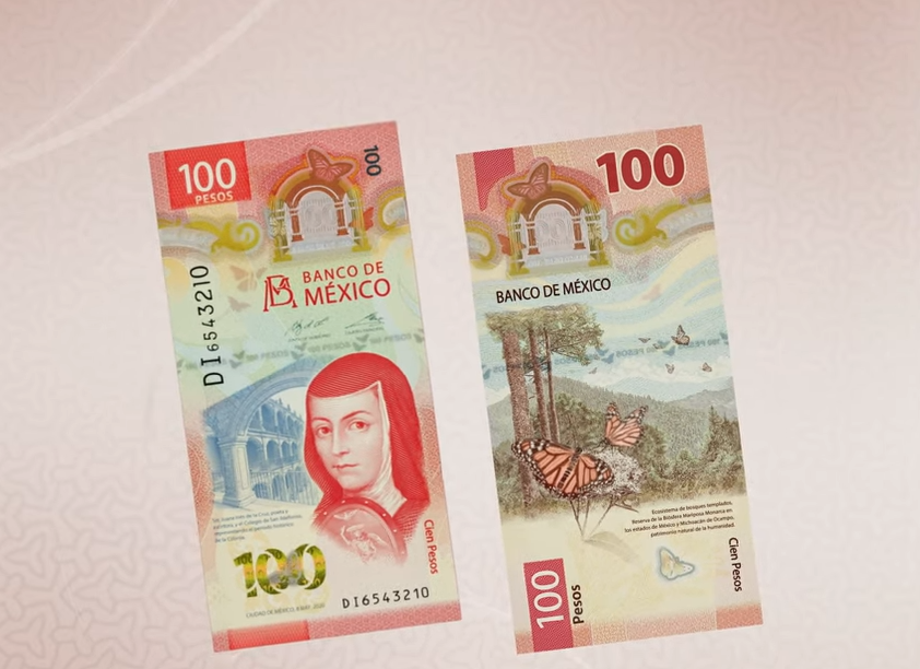 Nuevo billete de 100 pesos. Foto: especial
