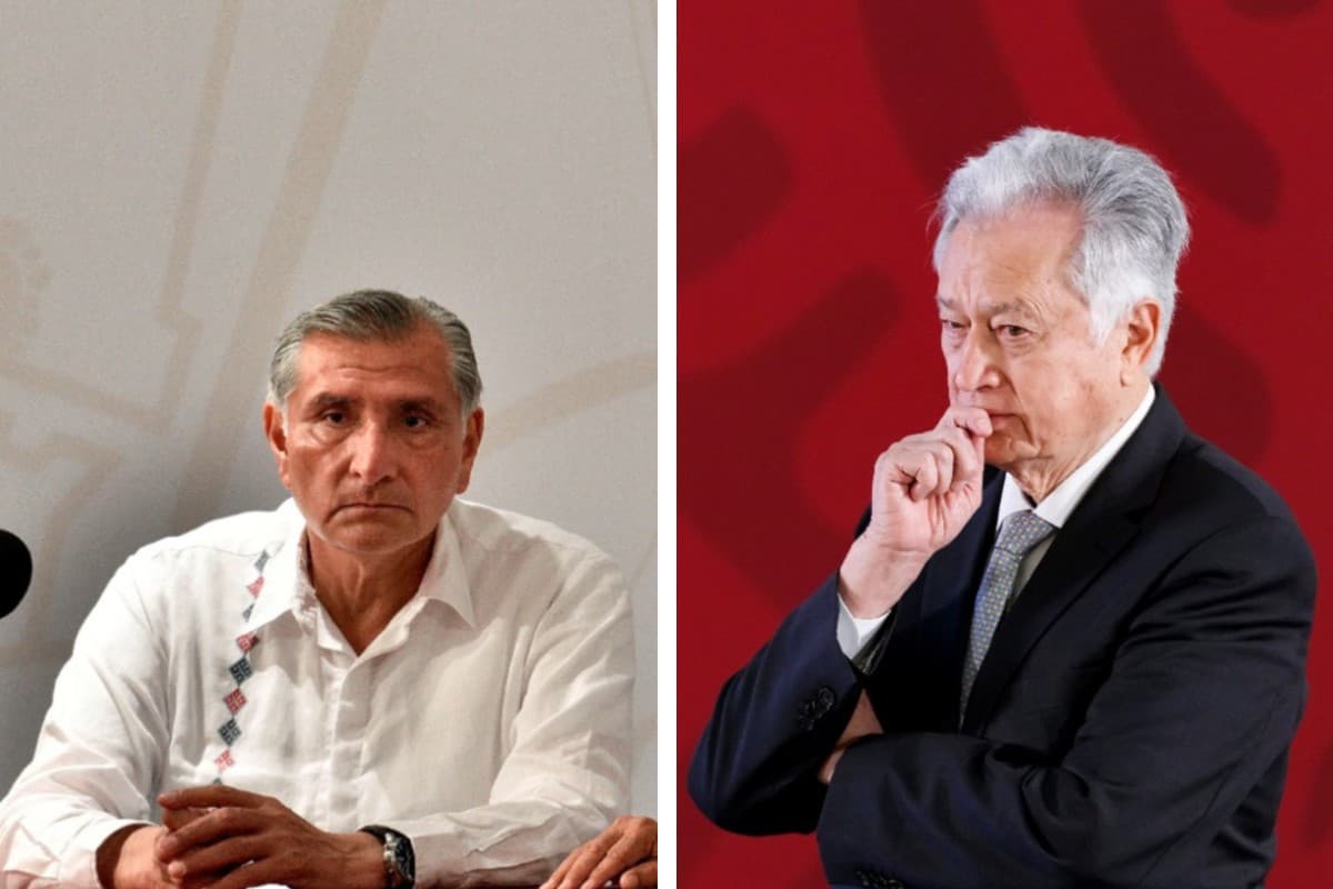 El gobernador de Tabasco, Adán Augusto López y Manuel Bartlett, director de la CFE. Foto: especial